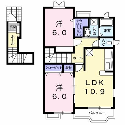 ペンサミエントＢ 201【管理NO：1-012748002-02010】 ★家具家電は申し込み後に搬入します★の物件画像