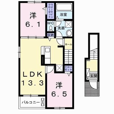 ルミエール・シエルⅠ 201【管理NO：1-028738801-02010】 ★家具家電は申し込み後に搬入します★ ★2026年11月中旬入居可能★の物件画像