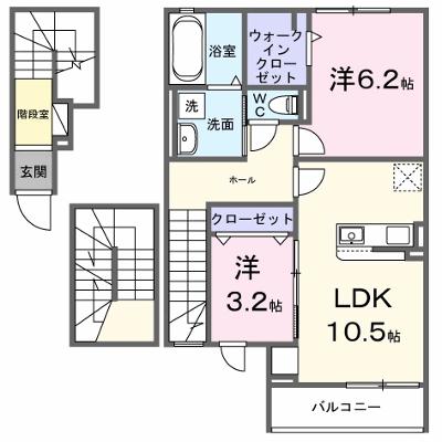ラ・ポーズ葛原 304【管理NO：1-028509601-03040】 ★家具家電は申し込み後に搬入します 2026年09月下旬入居可能の物件画像