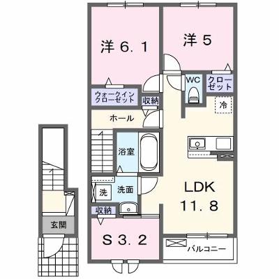 フィデール行橋Ｃ 203【管理NO：1-027670903-02030】 ★家具家電は申し込み後に搬入します 2026年08月上旬入居可能の物件画像