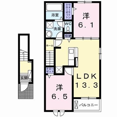 ボヌール金木犀　Ⅲ 206【管理NO：1-027359903-02050】 ★家具家電は申し込み後に搬入します★の物件画像
