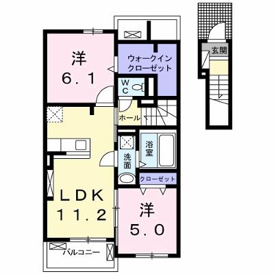 コスモス　Ａ 205【管理NO：1-024048701-02040】 ★家具家電は申し込み後に搬入します 2026年07月下旬入居可能の物件画像