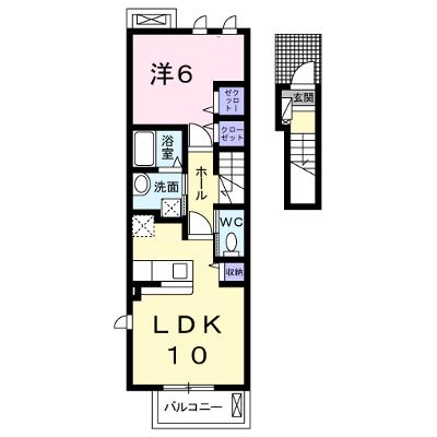 エスペランサ 206【管理NO：1-020688701-02050】 ★家具家電は申し込み後に搬入しますの物件画像