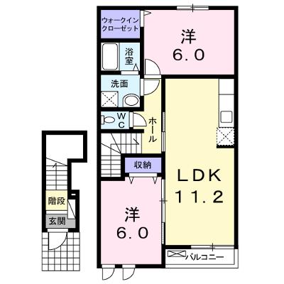 グランド　アルブル　Ⅱ 202【管理NO：1-019741202-02020】 ★家具家電は申し込み後に搬入します★ ★2026年09月下旬入居可能★の物件画像