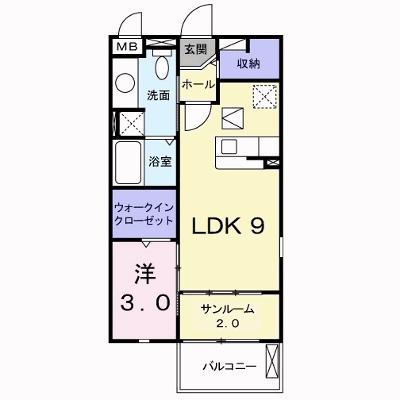 Ｃｌａｉｒ　Ｎ 101【管理NO：1-014979501-01010】 ★家具家電は申し込み後に搬入しますの物件画像