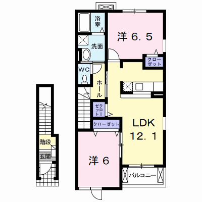 メリディオ葛原Ｃ 205【管理NO：1-014741603-02040】 ★家具家電は申し込み後に搬入します★の物件画像