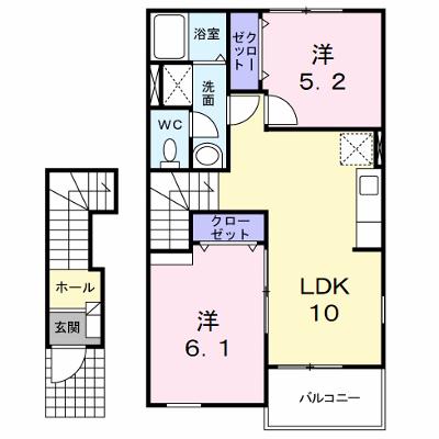 ボヌール美夜古泉Ｂ 203【管理NO：1-014156102-02030】 ★家具家電は申し込み後に搬入します★の物件画像