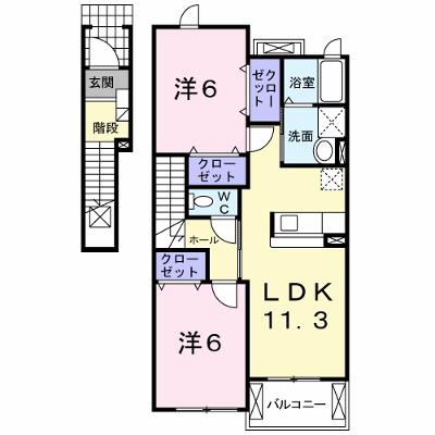 メイブリーズ 203【管理NO：1-013830901-02030】 ★家具家電は申し込み後に搬入します★の物件画像