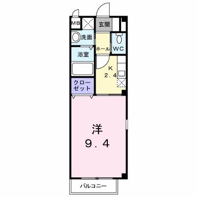カレント上吉田ⅠＡ 201【管理NO：1-013663901-02010】 ★家具家電は申し込み後に搬入します★の物件画像