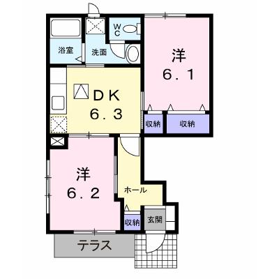 リス　プランタンＡ 101【管理NO：1-010531701-01010】 ★家具家電は申し込み後に搬入します★の物件画像