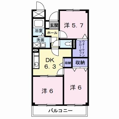 ハイツピュアティ 303【管理NO：1-007403301-03030】 ★家具家電は申し込み後に搬入します★の物件画像