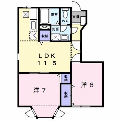 カーサ徳光Ｂ 103【管理NO：1-005716502-01030】 ★家具家電は申し込み後に搬入します★の物件画像