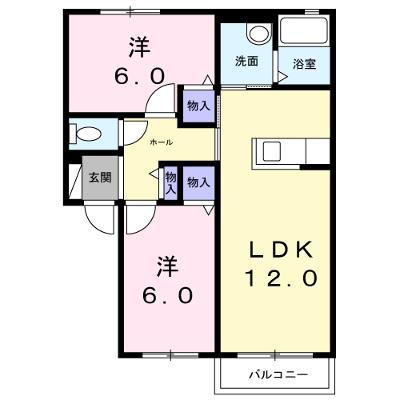 ヴィラ響　Ｂ 201【管理NO：1-099404201-02010】 ★家具家電は申し込み後に搬入します★の物件画像