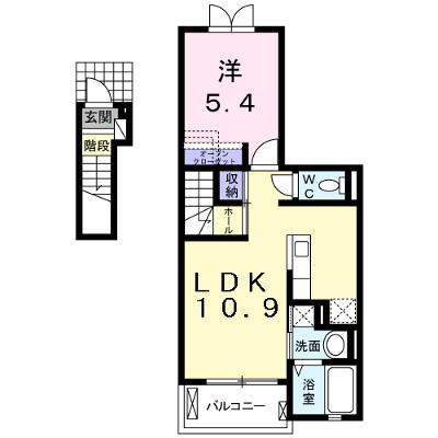 ソレイユ本城 202【管理NO：1-018886401-02020】 ★家具家電は申し込み後に搬入します★の物件画像