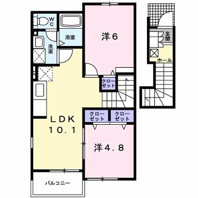 マーベラス・コートＳ　Ｄ 205【管理NO：1-013387004-02040】 ★家具家電は申し込み後に搬入しますの物件画像