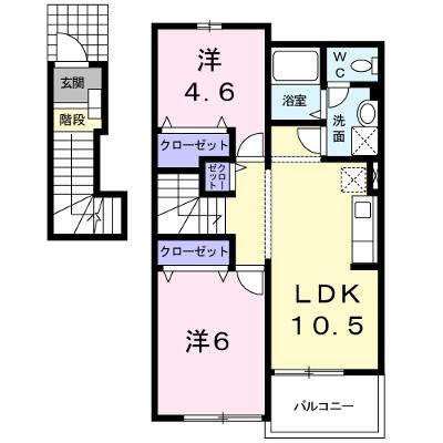 エスポワール吉田Ⅲ 201【管理NO：1-012332501-02010】 ★家具家電は申し込み後に搬入します★の物件画像