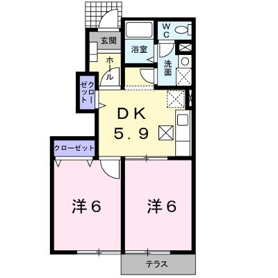 サンパティークⅢ 102【管理NO：1-011583303-01020】 ★家具家電は申し込み後に搬入しますの物件画像