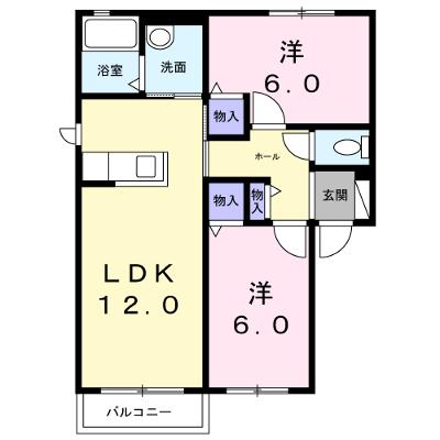 ヴィラ響　Ａ 201【管理NO：1-099404101-02010】 ★家具家電は申し込み後に搬入します★の物件画像
