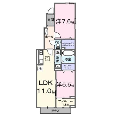 ロータス水巻２ 101【管理NO：1-028273702-01010】 ★家具家電は申し込み後に搬入します★ ★2026年08月下旬入居可能★の物件画像