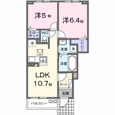 メゾンド・プチ・フルールⅩⅠ 102【管理NO：1-027673101-01020】 ★家具家電は申し込み後に搬入します★の物件画像
