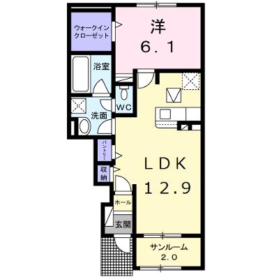 ティーダ感田Ａ 103【管理NO：1-024958201-01030】 ★家具家電は申し込み後に搬入します★の物件画像