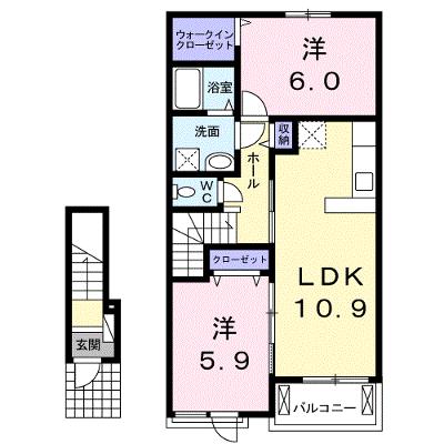 ミニヨンＡ 203【管理NO：1-021122901-02030】 ★家具家電は申し込み後に搬入します★ ★2026年08月下旬入居可能★の物件画像