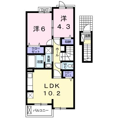 メゾングラースⅤ 203【管理NO：1-021029201-02030】 ★家具家電は申し込み後に搬入します★の物件画像