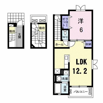 ジェルメ 301【管理NO：1-019514001-03010】 ★家具家電は申し込み後に搬入します★の物件画像