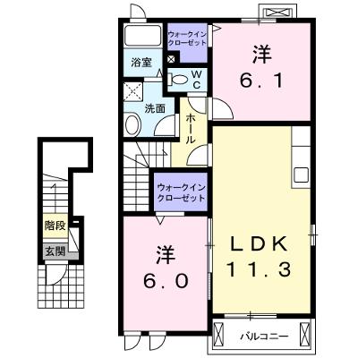 ジェイ・ヴィルタス２ 202【管理NO：1-018314701-02020】 ★家具家電は申し込み後に搬入します★の物件画像