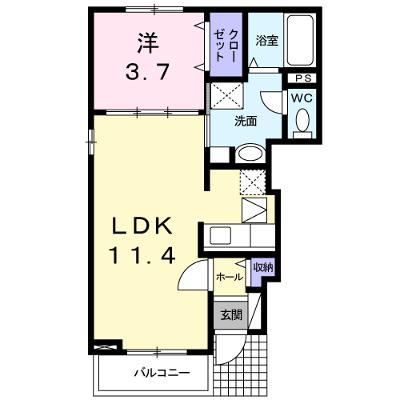 Ｐａｓｔｏｒａｌｅ　今古賀Ⅲ 101【管理NO：1-017686603-01010】 ★家具家電は申し込み後に搬入します★の物件画像
