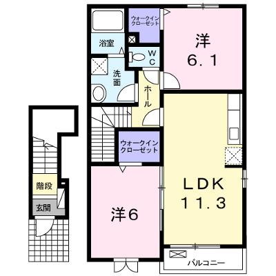 クレメントカーサＢ 205【管理NO：1-016107102-02040】 ★家具家電は申し込み後に搬入します★の物件画像