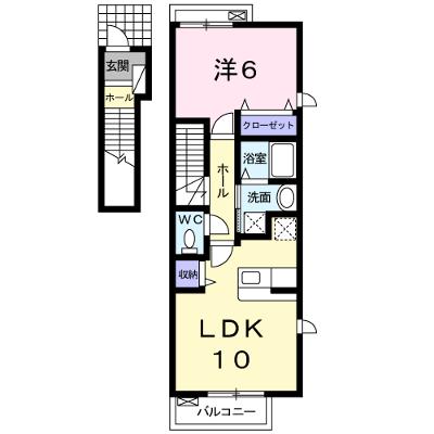 ラ・リヴィエールＢ 201【管理NO：1-015398202-02010】 ★家具家電は申し込み後に搬入します★の物件画像