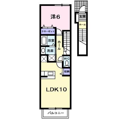 ランドコア木屋瀬 203【管理NO：1-014843501-02030】 ★家具家電は申し込み後に搬入します★の物件画像
