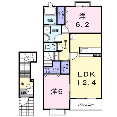 メゾン・アヴェニール・Ｍ 205【管理NO：1-014442201-02040】 ★家具家電は申し込み後に搬入します★の物件画像