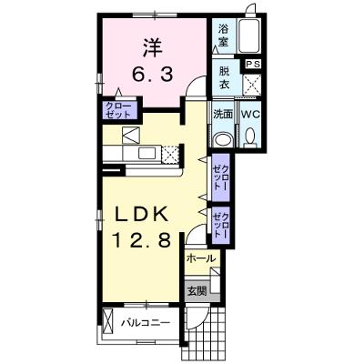 プリムローズＢ 101【管理NO：1-014169202-01010】 ★家具家電は申し込み後に搬入します★の物件画像