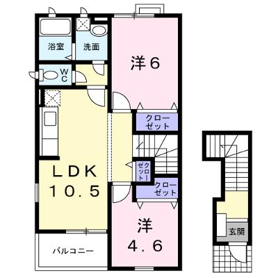 クレストールアサノＡ 201【管理NO：1-012232301-02010】 ★家具家電は申し込み後に搬入します★の物件画像