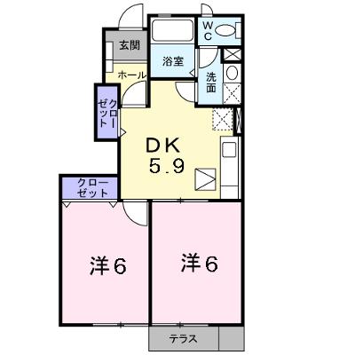 シャローム 102【管理NO：1-011376901-01020】 ★家具家電は申し込み後に搬入します★ ★2026年08月下旬入居可能★の物件画像