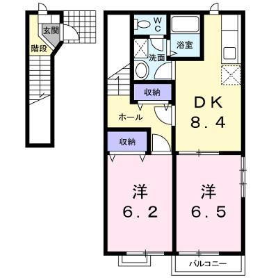 スカイヒルズＢ 201【管理NO：1-009414502-02010】 ★家具家電は申し込み後に搬入しますの物件画像