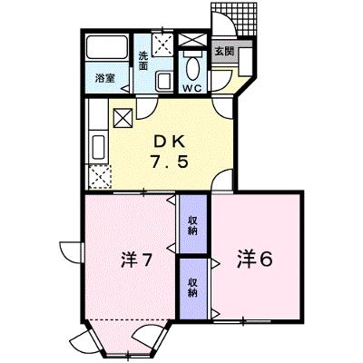 メゾン　アヴニール 103【管理NO：1-009332601-01030】 ★家具家電は申し込み後に搬入します★の物件画像