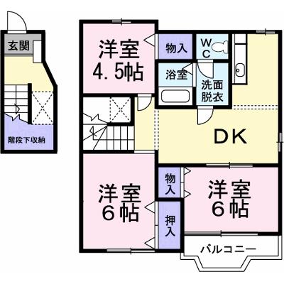 エスポワール茶屋ノ原 202【管理NO：1-007683701-02020】 ★家具家電は申し込み後に搬入します★の物件画像