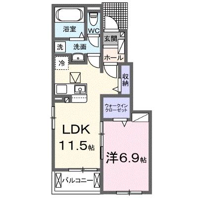 エクシード・ヴィラ津屋崎Ⅰ 103【管理NO：1-027479301-01030】 ★家具家電は申し込み後に搬入します★の物件画像