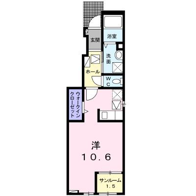 グランドール飯塚Ⅲ 101【管理NO：1-027155603-01010】 ★家具家電は申し込み後に搬入します★ ★2026年11月中旬入居可能★の物件画像