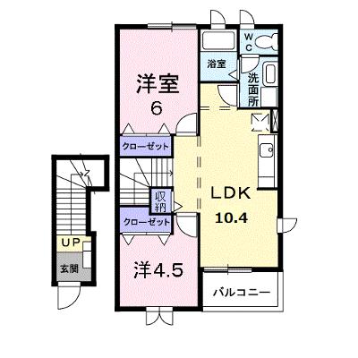 シャレットⅠ 203【管理NO：1-011556901-02030】 ★家具家電は申し込み後に搬入します★の物件画像