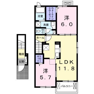 ノーヴァ　ＷＥＳＴ 202【管理NO：1-022800301-02020】 ★家具家電は申し込み後に搬入します★の物件画像