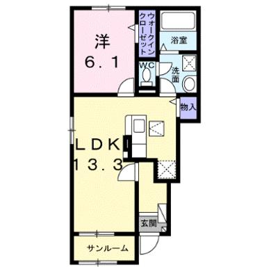 フレアルーチェ日ノ隈Ⅱ 101【管理NO：1-027887502-01010】 ★家具家電は申し込み後に搬入します★の物件画像