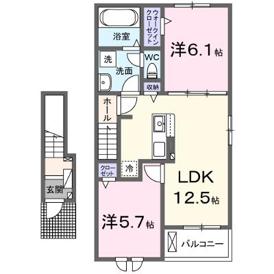 サニーコート・コルテシアⅡ 205【管理NO：1-027754301-02050】 ★家具家電は申し込み後に搬入します★ ★2026年08月下旬入居可能★の物件画像