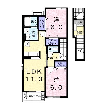 サンクレメントＣ 203【管理NO：1-013521203-02030】 ★家具家電は申し込み後に搬入します★の物件画像