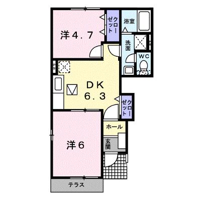 ラフィーネＡ 101【管理NO：1-013338201-01010】 ★家具家電は申し込み後に搬入します★の物件画像