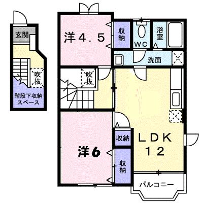 エスト・ソレイユＢ 201【管理NO：1-011766202-02010】 ★家具家電は申し込み後に搬入します★の物件画像