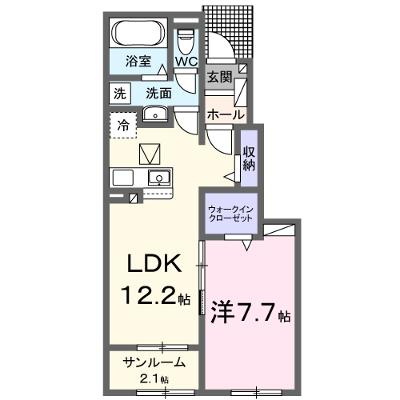 フレアルーチェ　吉野ヶ里Ⅳ 103【管理NO：1-027736802-01030】 ★家具家電は申し込み後に搬入します★ ★2026年09月下旬入居可能★の物件画像